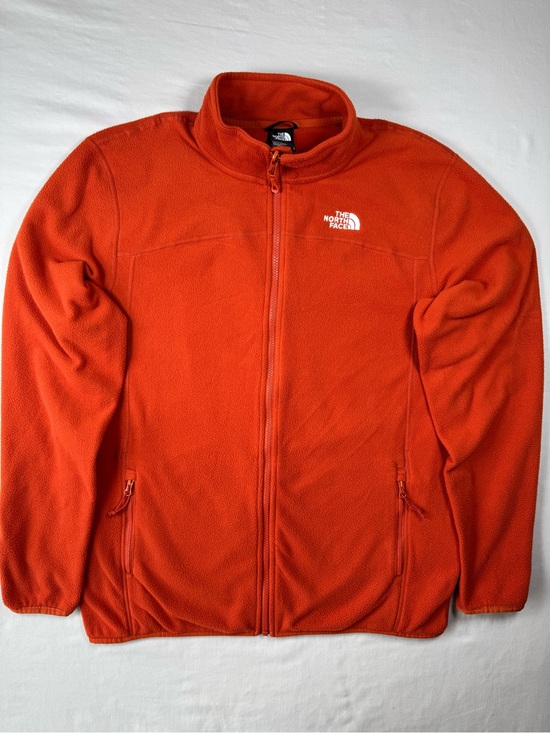 The North Face Other - The North Face Orange Full Zip Fleece Jacket Men’s Large